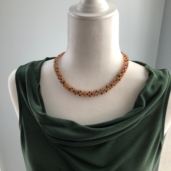 Simrit Collections Fancy Sapphire 351 CTW Choker - Picture 2 of 5